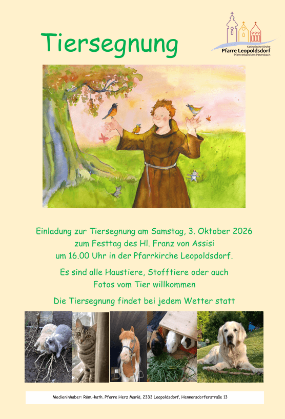 2026 Tiersegnung