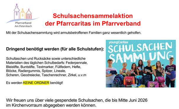 2026Schulsachensammlung