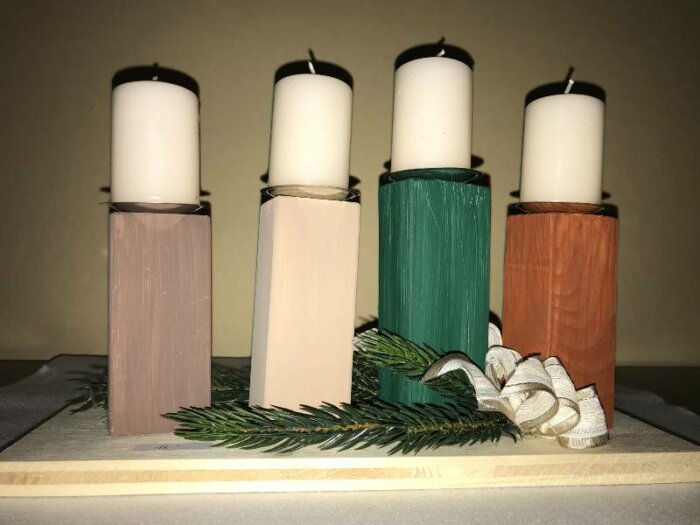 Adventkerzen weiß – Bild 2
